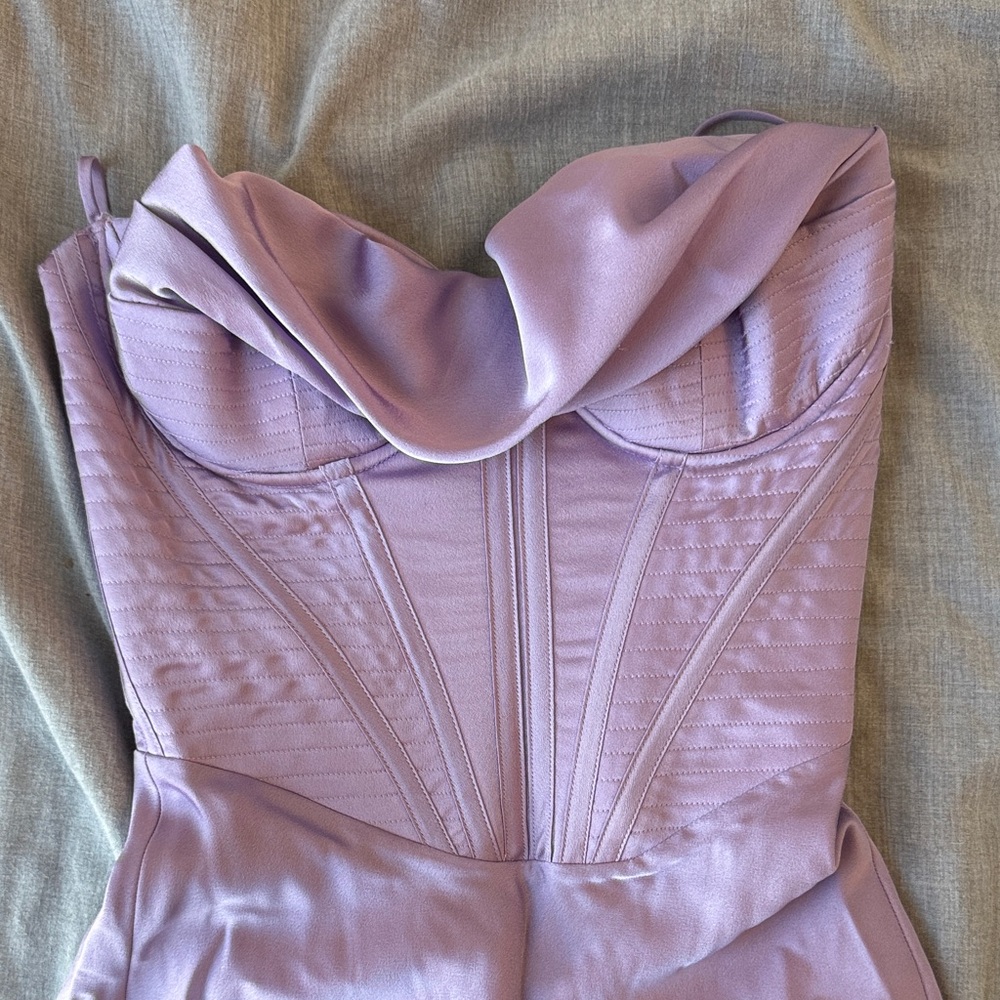 House of CB Lilac Strapless Dress - Picture 3 of 6